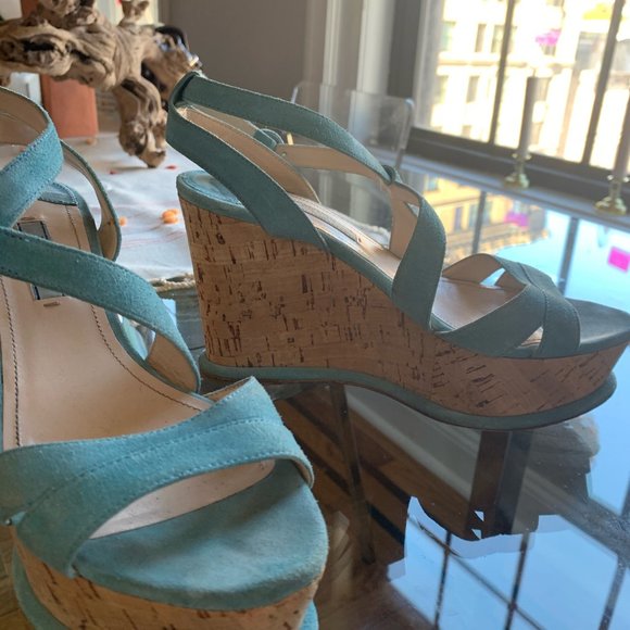 Prada Aqua Blue Platforms - Picture 2 of 3
